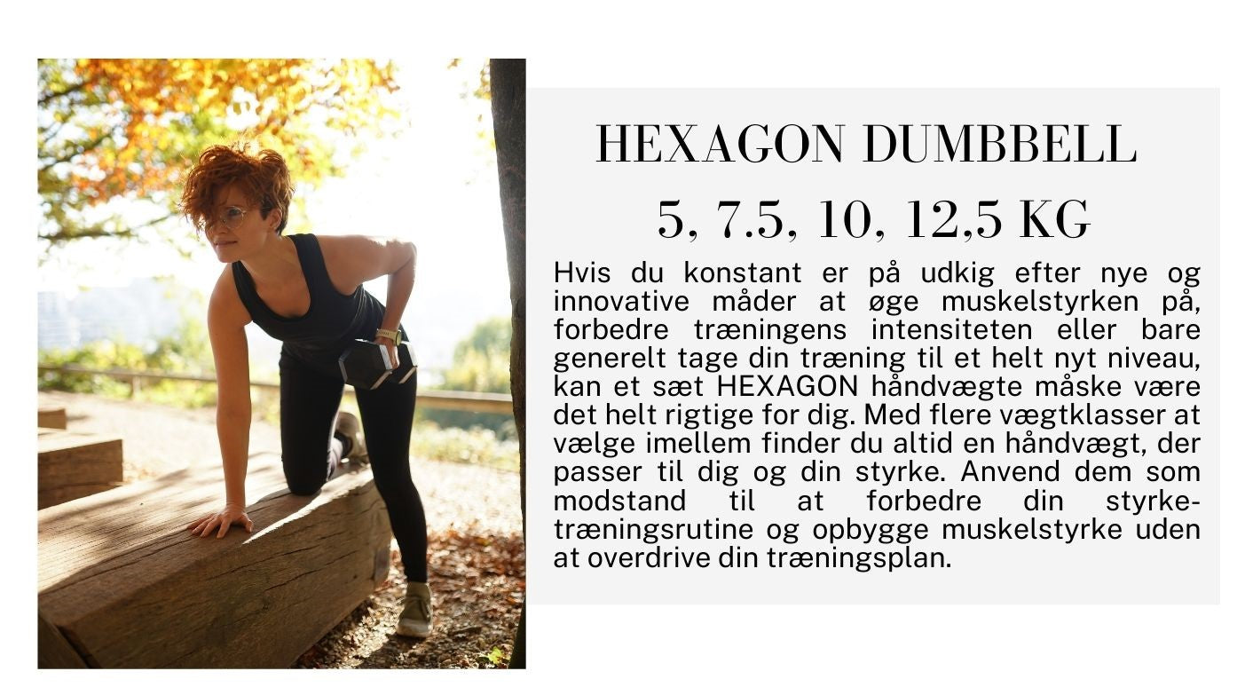 PAMELS HEXAGON håndvægte 5- 12,5kg
